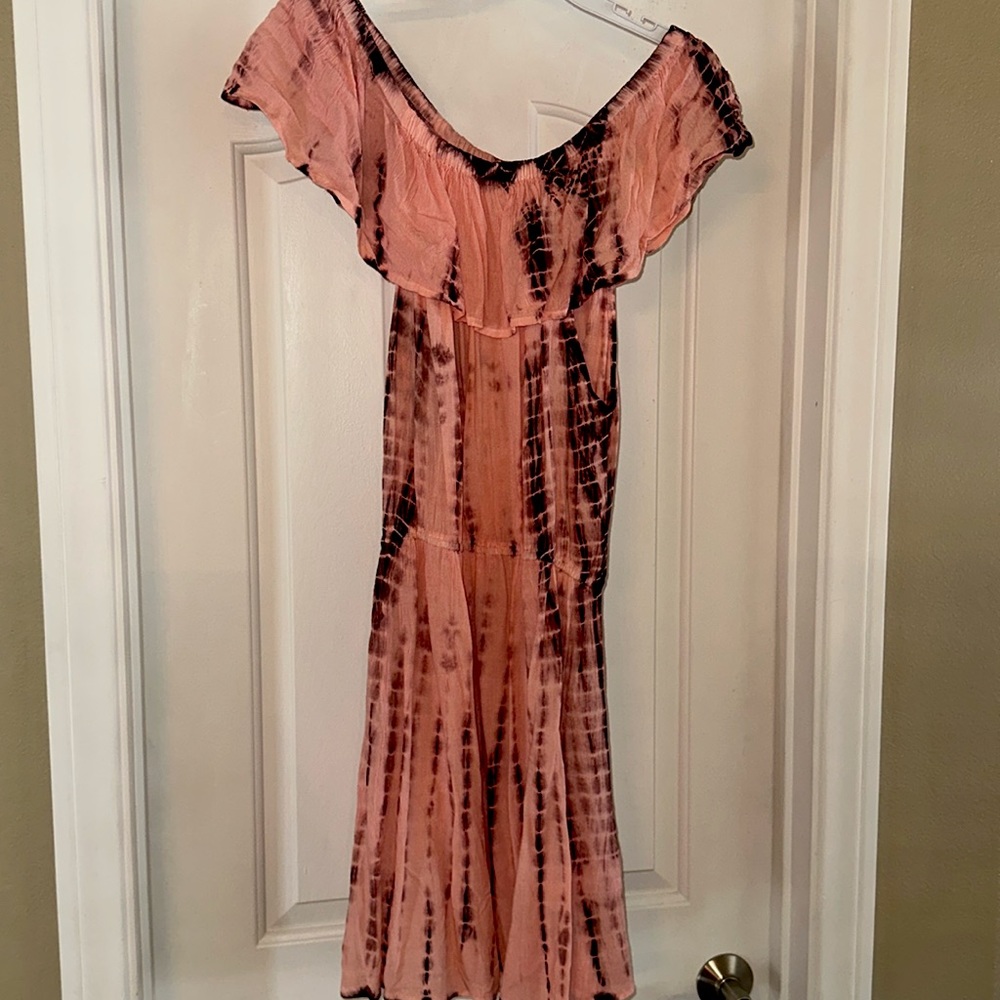 Tie Die mini dress XL fits more like a large